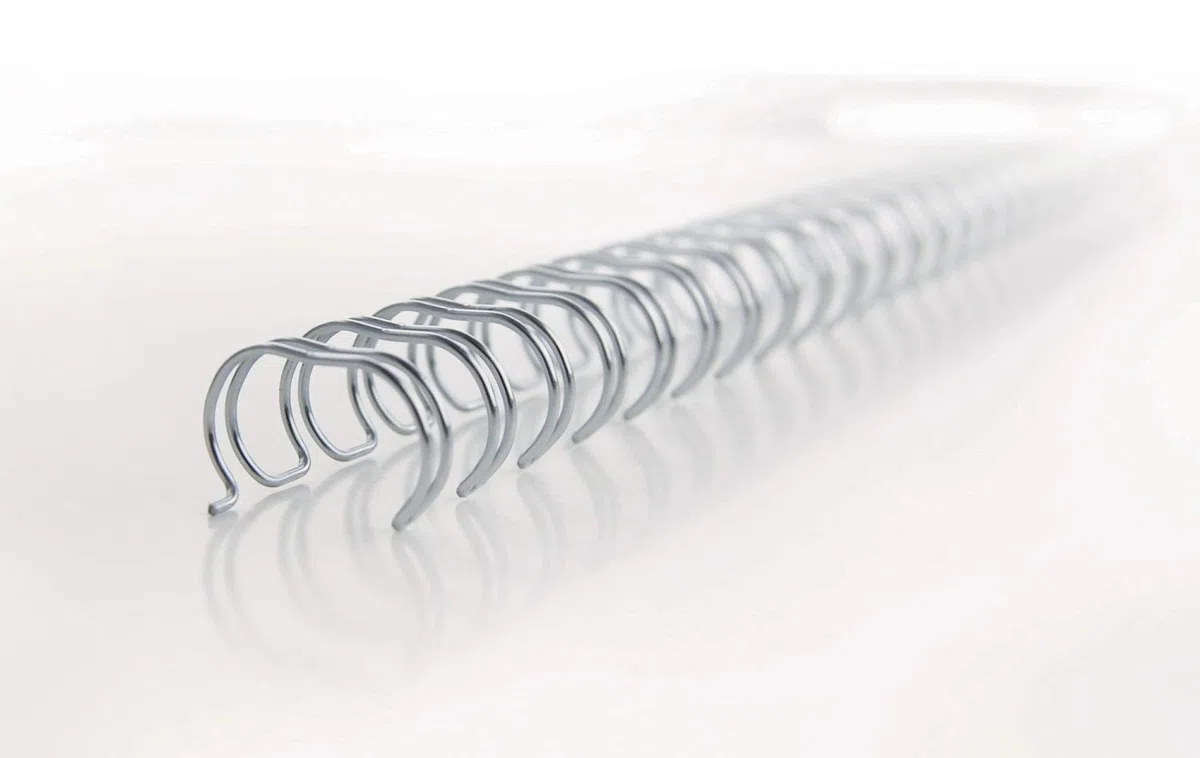 GBC Spirali Metalliche WireBind, 5 mm, 35 Fogli di Capacità, A4, Bianco, Confezione da 100, 47901E