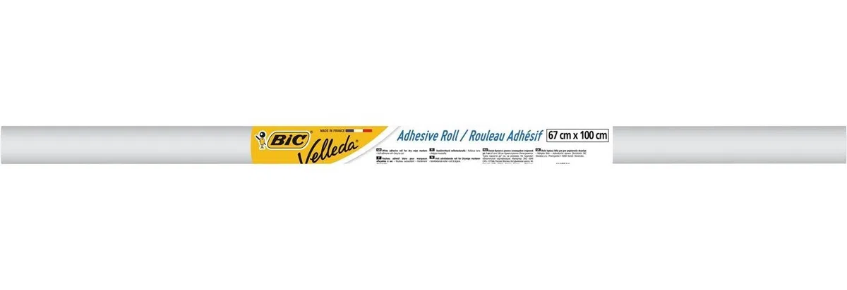 Bic 870493 Velleda - Fogli Lavagna Adesivi, Formato HxL 67.5 x 100 cm