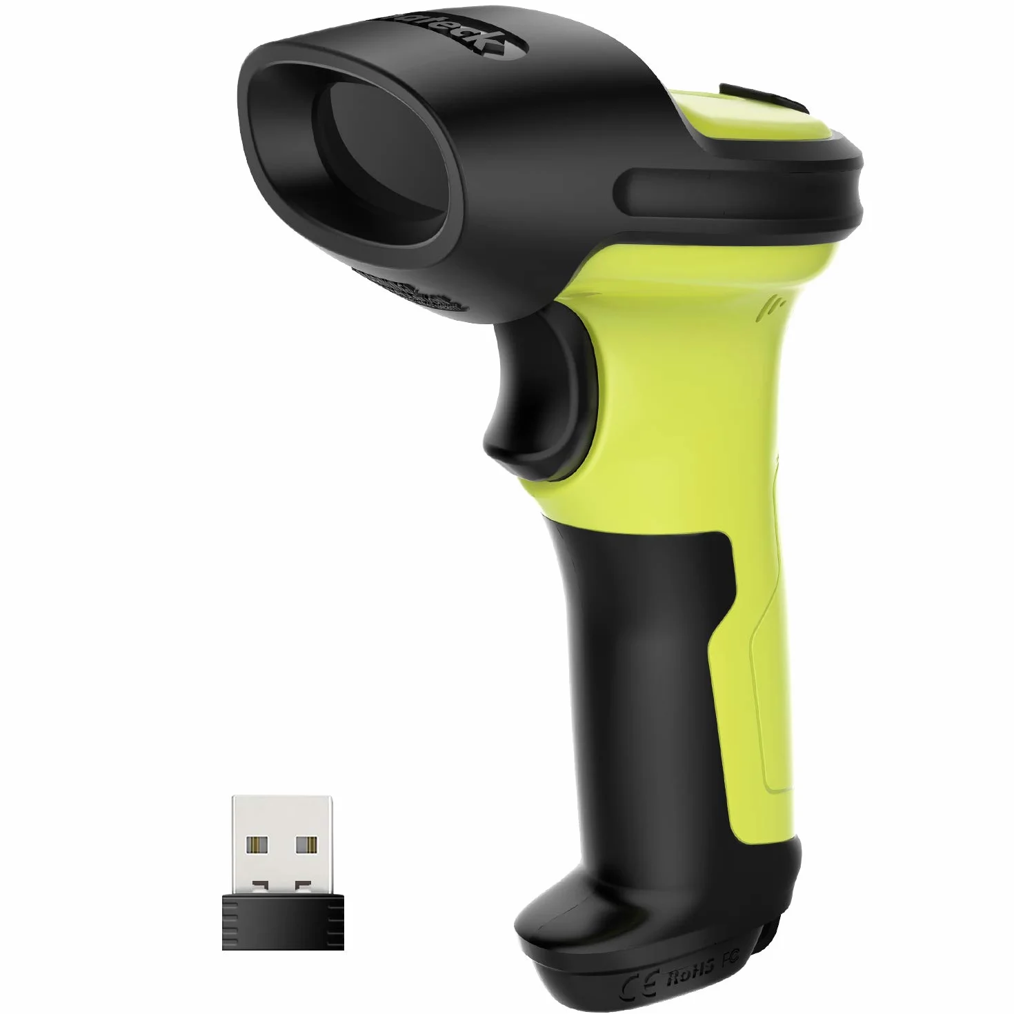 Inateck Lettore di Codici a Barre Scanner Laser Wireless Senza Fili 2.4GHz, portata 35 m, Automatico, Veloce e Preciso, BCST-60