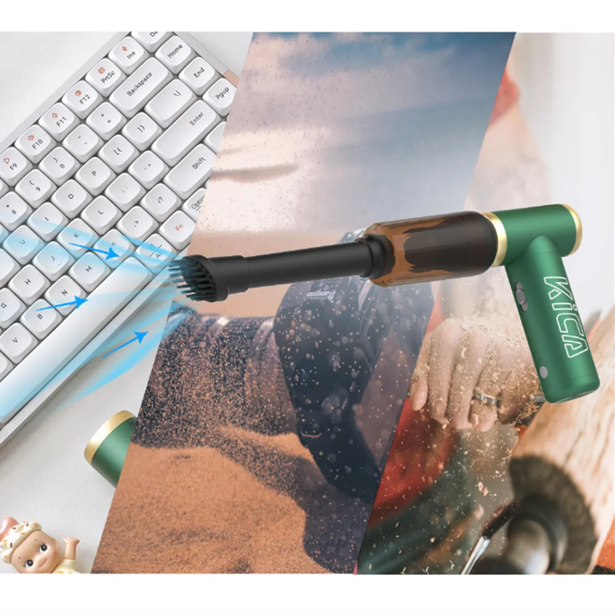 KiCA JetFan 2 Air Duster Aspirapolvere Accessori per Computer Aspirapolvere - per la pulizia della tastiera