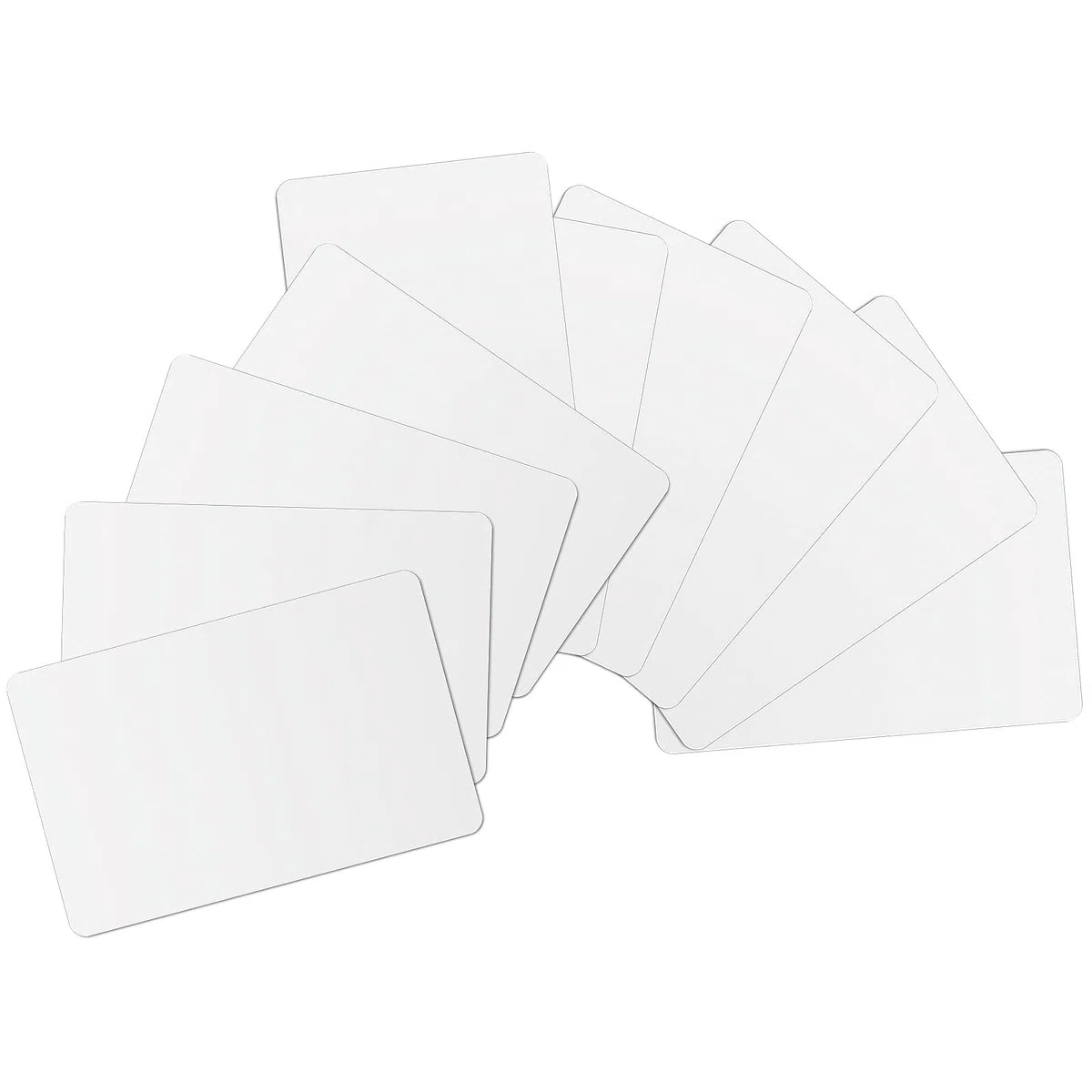 200 cartoncini in PVC bianchi bianchi, CR80, in plastica, compatibili con stampanti per carte d'identità, 30 mil, 760 micron