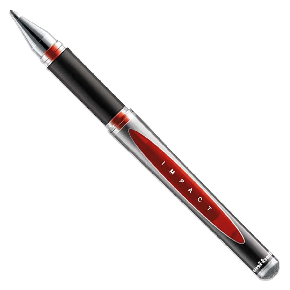 Uni-Ball Gel Impact - Penne a sfera a sfera, punta larga da 1 mm, nero, blu e rosso, confezione da 5