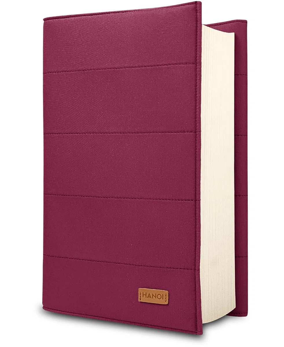 Custodia per libri di lettura regolabile imbottita. Copertina per libro di lettura protettiva per il trasporto e viaggio. Idea regalo per amanti dei libri