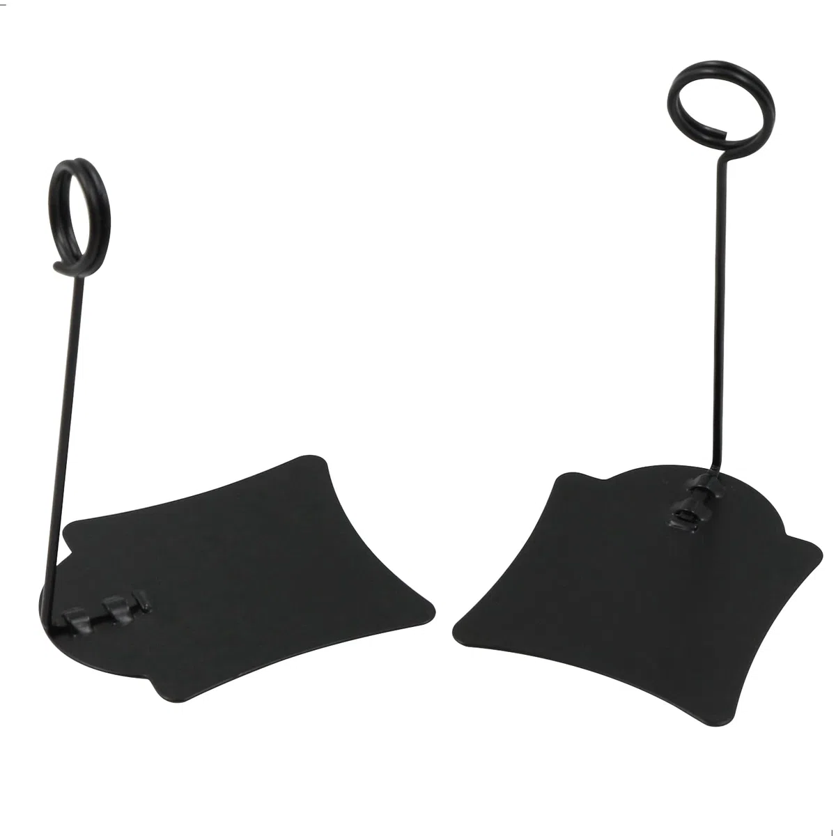 Porta Mollette Memo Clip Portaetichette - Nero Cartellini Prezzi Per Dei Numeri Tavola Del Pane Supermercato Espositori Verticali Prodotti Adatte Portabiglietti Portadocumenti Ufficio 10 Pezzi