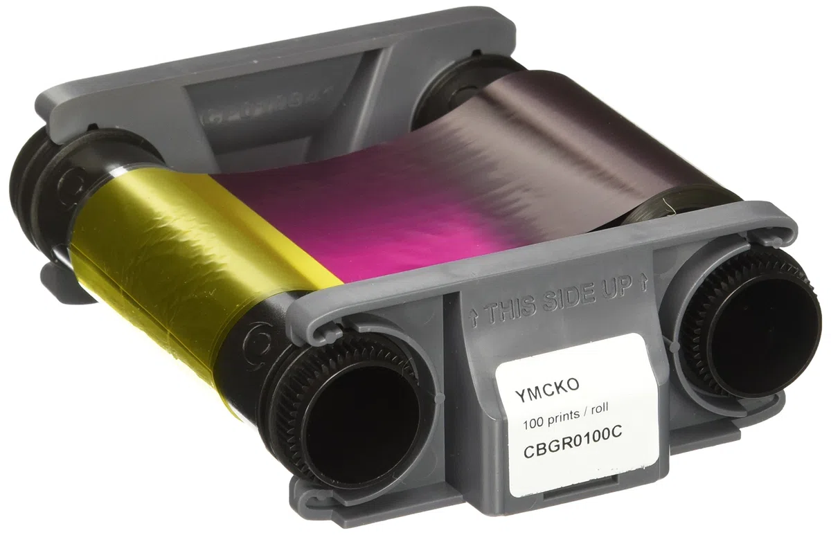 Evolis Colour Ribbon (YMCKO), CBGR0100C (for up to 100 Cards Fit per: Badgy200)