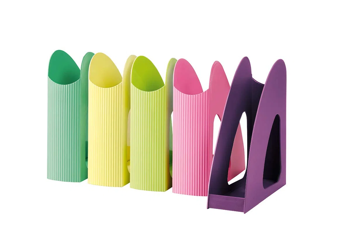 HAN portariviste Re-LOOP – 6 UNITÀ, say yes to 100 Prozent recycled, moderno design, per documenti A4/C4, giallo, 16218-915