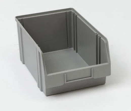 B9-13102-GRAU - Cassetta portaoggetti, 4 pezzi, colore: Grigio