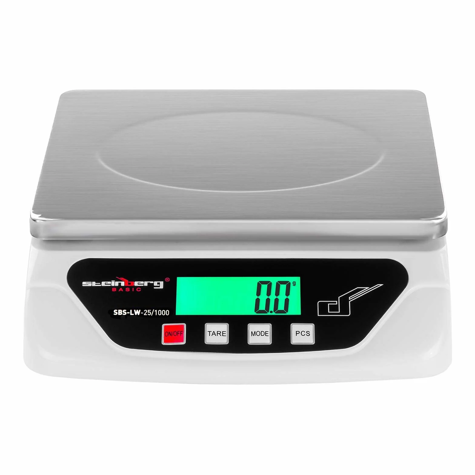 Steinberg Systems Bilancia Elettronica Bilancia Digitale Pesalettere 25 kg / 1 g LCD Piatto di pesata: 21,7 x 17,7 cm SBS-LW-25/1000