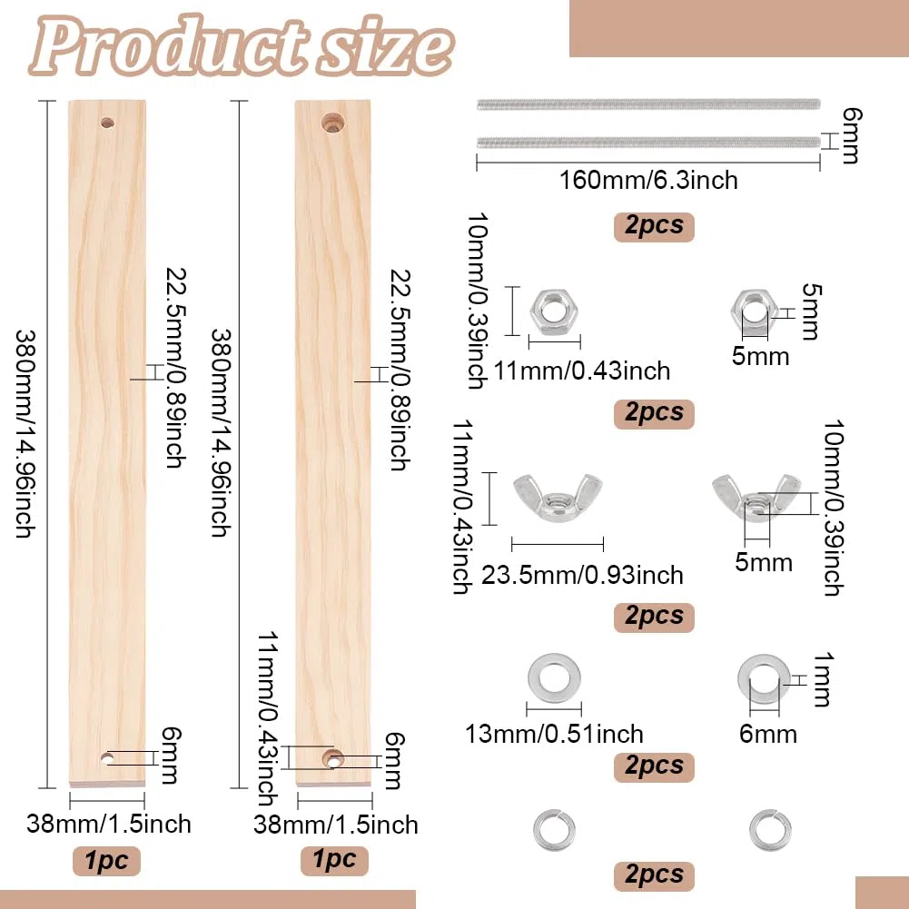 BENECREAT Pressa per Rilegatura In Legno Pressa di Grandi Dimensioni Rilegatrice Pressa per Carta Piatta Da 380x38 mm Pressa per Imbottitura In Legno con Fattore di Forma per La Casa, Scuola