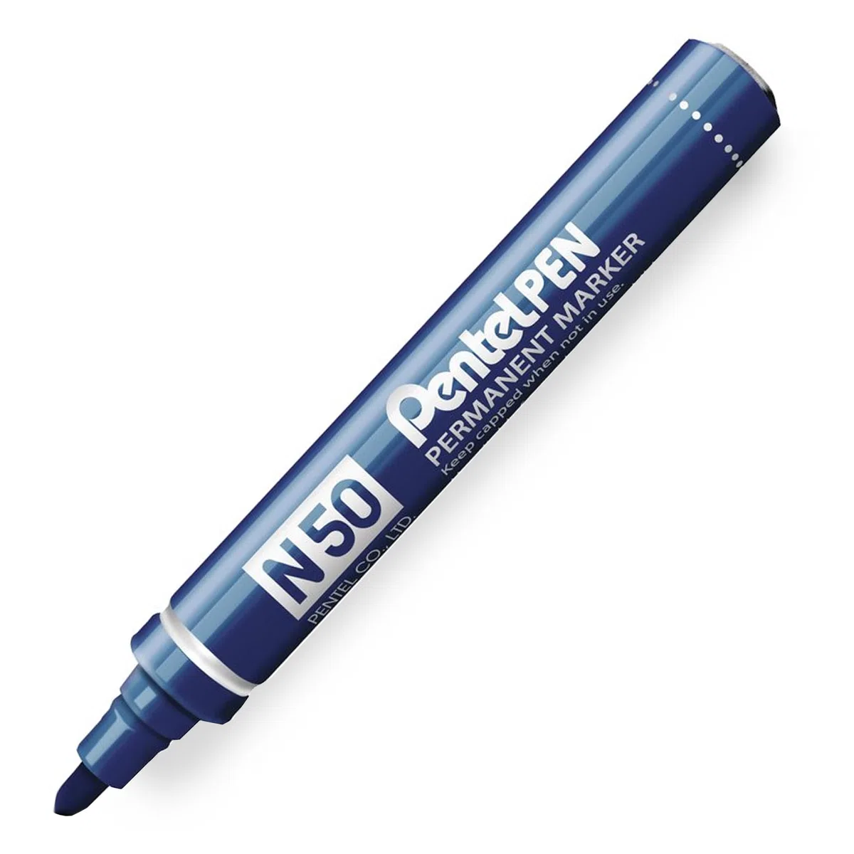 Pentel N50 - Pennarello indelebile a punta tonda - 1 di ogni colore - Confezione da 8