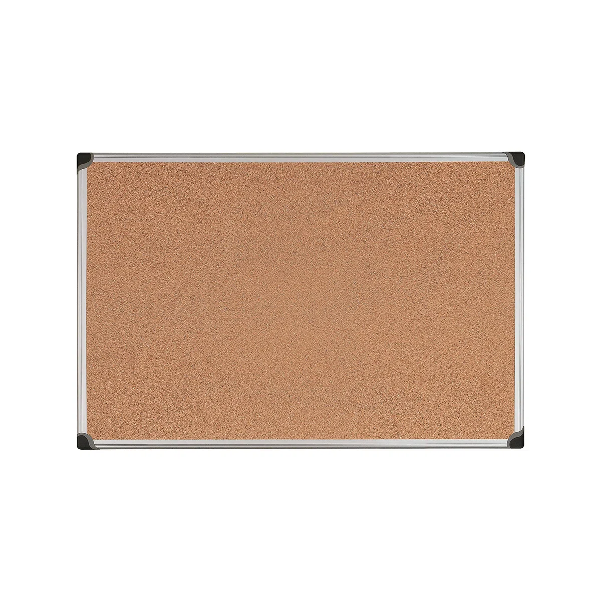 Bi-Office Pannello In Sughero Con Cornice In Alluminio Maya Serie W, Angoli in ABS, 120 x 90 cm