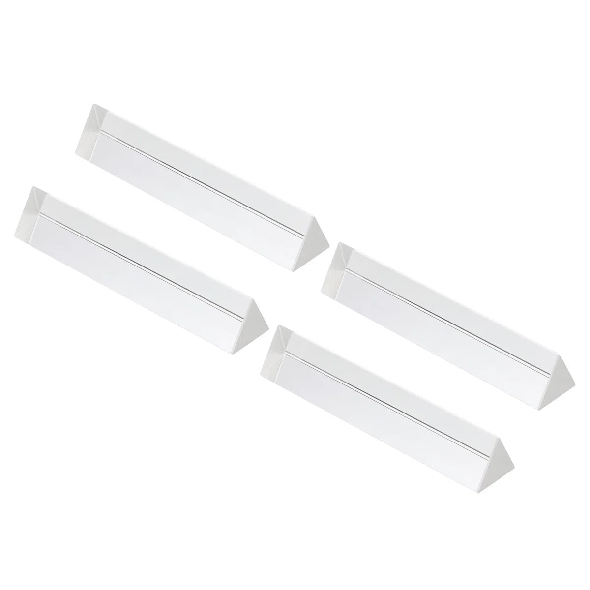 PATIKIL 150mm/6" Prisma Triangolare 4pz Vetro Ottica Cristallo Arcobaleno Prisma per Fotografia Fisica Insegnamento Luci Foto Chiaro
