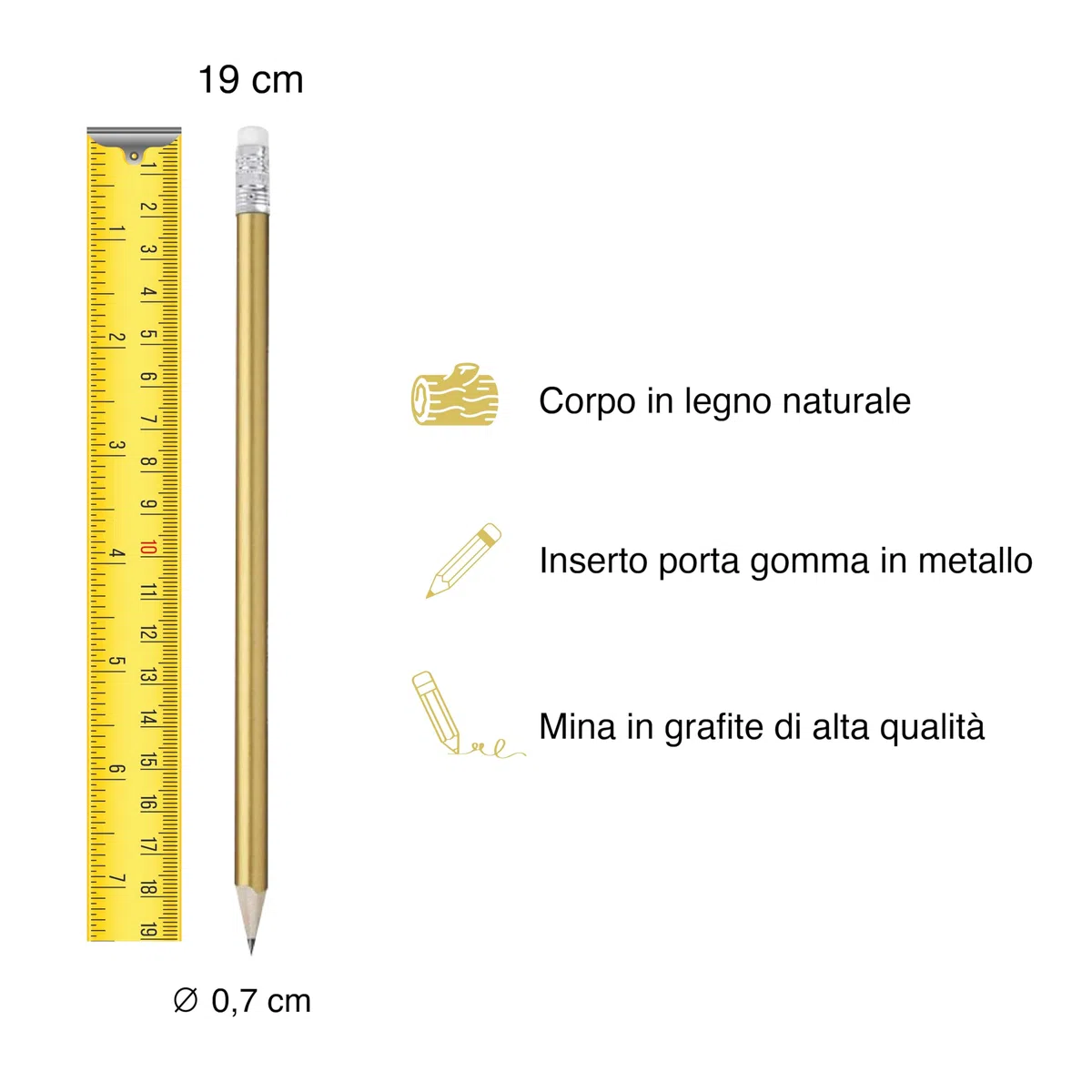 Matite Eleganti Personalizzate con Stampa Nome Logo Testo per Gadget Matrimonio Eventi Fiere Aziende Idea Regalo Laurea, Natale (30 Pezzi, Rosso)