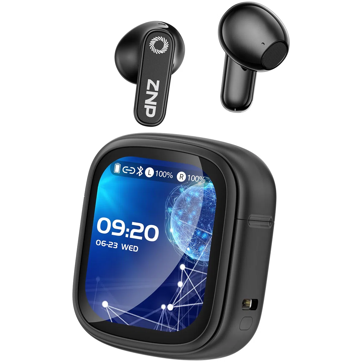 N02 Cuffie Traduzione Simultanea, 4-1 AI Auricolari Traduttore Suono Hi-Fi, 165 Lingue e 9 Modalità, Autonomia 48 Ore, Auricolari Touchscreen, Bluetooth 6.0 Ideali per Viaggi, Affari e Studio