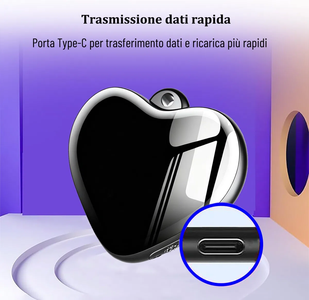 16G Registratori Vocali Digitali con Auricolare Mini Registratore di Audio Piccolo Registratore Vocale Attivazione Collana Portachiavi Pendente Lega di Zinco
