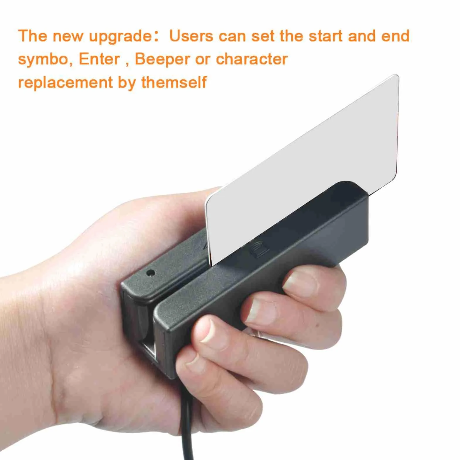 Lettore di schede magnetiche, MSR90 USB Lettore di schede a banda magnetica, 3 tracce Mini Mag Hi-Co Swiper, per POS, Banking, Loyalty, Controllo Accessi, verifica ID