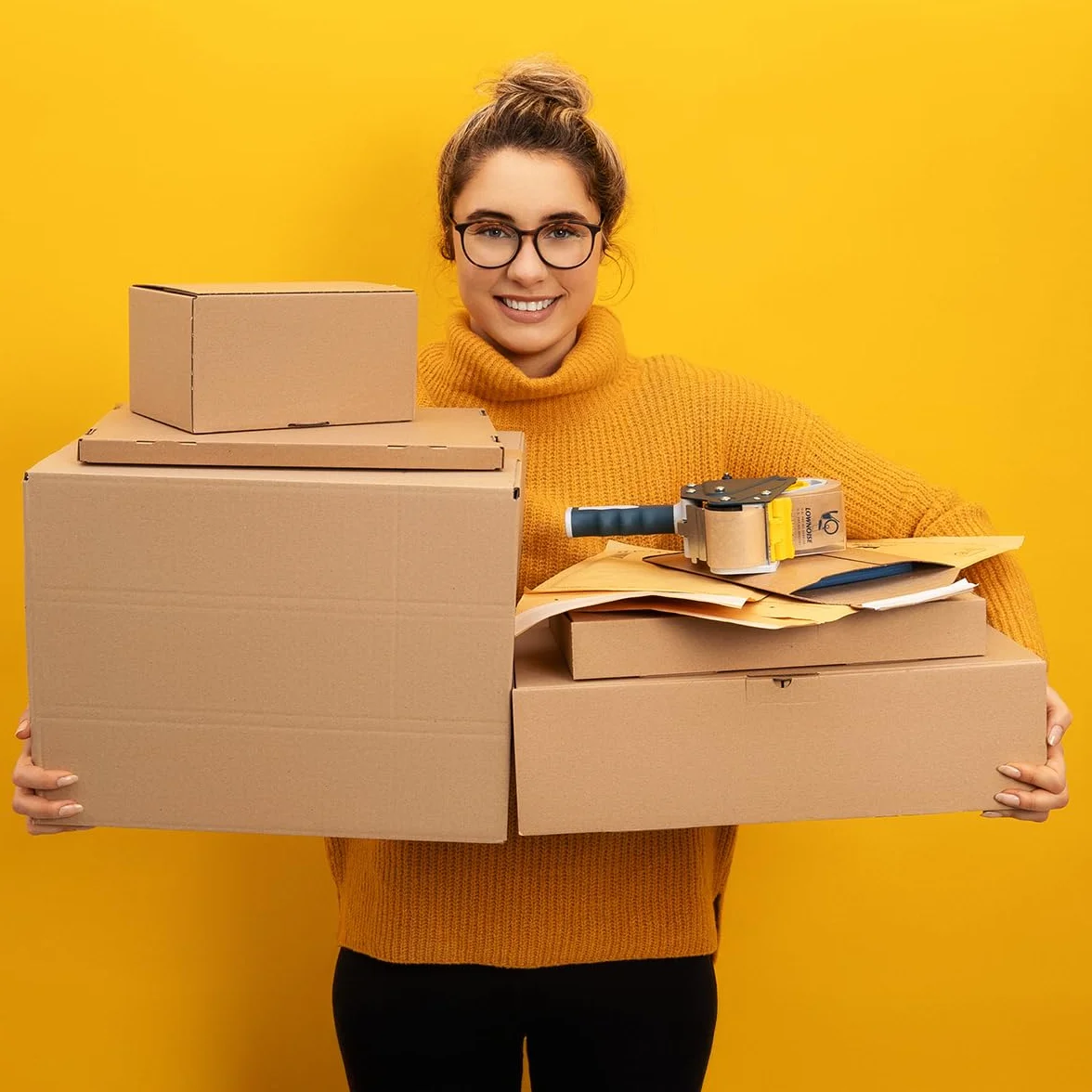 verpacking Scatole pieghevoli 250 x 150 x 100 mm marrone (dimensioni esterne 258 x 158 x 105 mm) WP 30 cartone di spedizione cartone DHL Hermes DPD GLS imballaggio (50 pezzi)