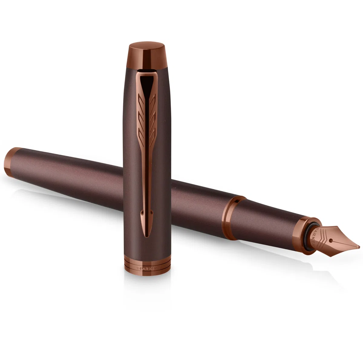 Parker IM monocromatica Penna stilografica | inchiostro blu | finitura e puntale bordeaux | punta media | confezione regalo