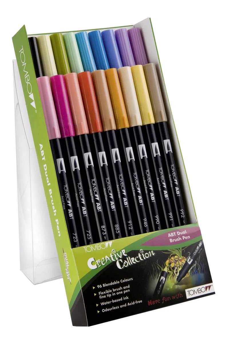 TOMBOW Fasermaler DUAL BRUSH PEN ABT, 18er-Set, Sekundär-
