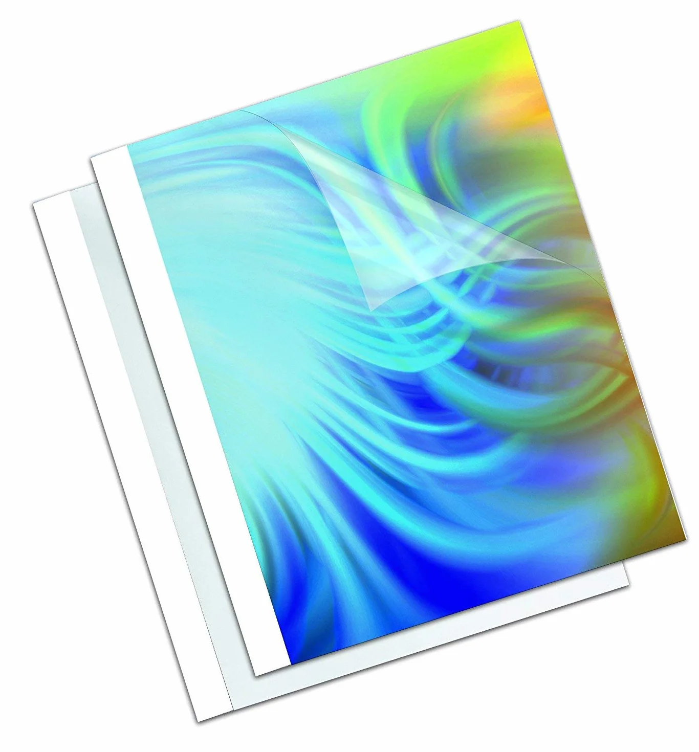 Fellowes Leonardi 53154 Termocopertine Standard, Formato 6 mm, Confezione da 100 Pezzi, Bianco