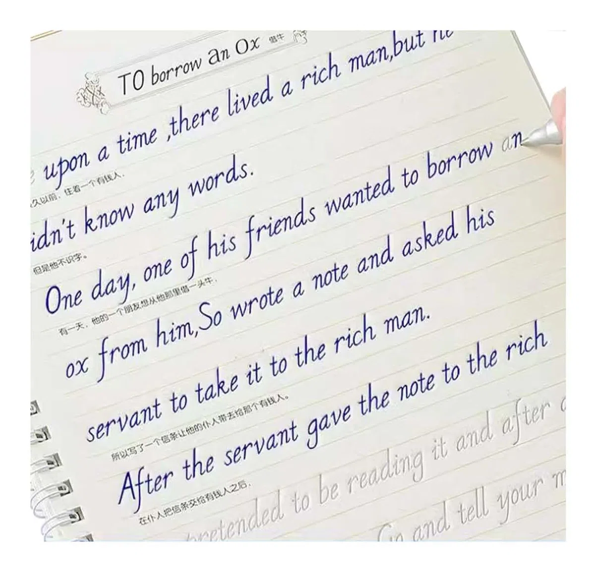 Italic 3D Groove Practice English Calligrafia Copybook Handwriting Practice Book per adulti e bambini