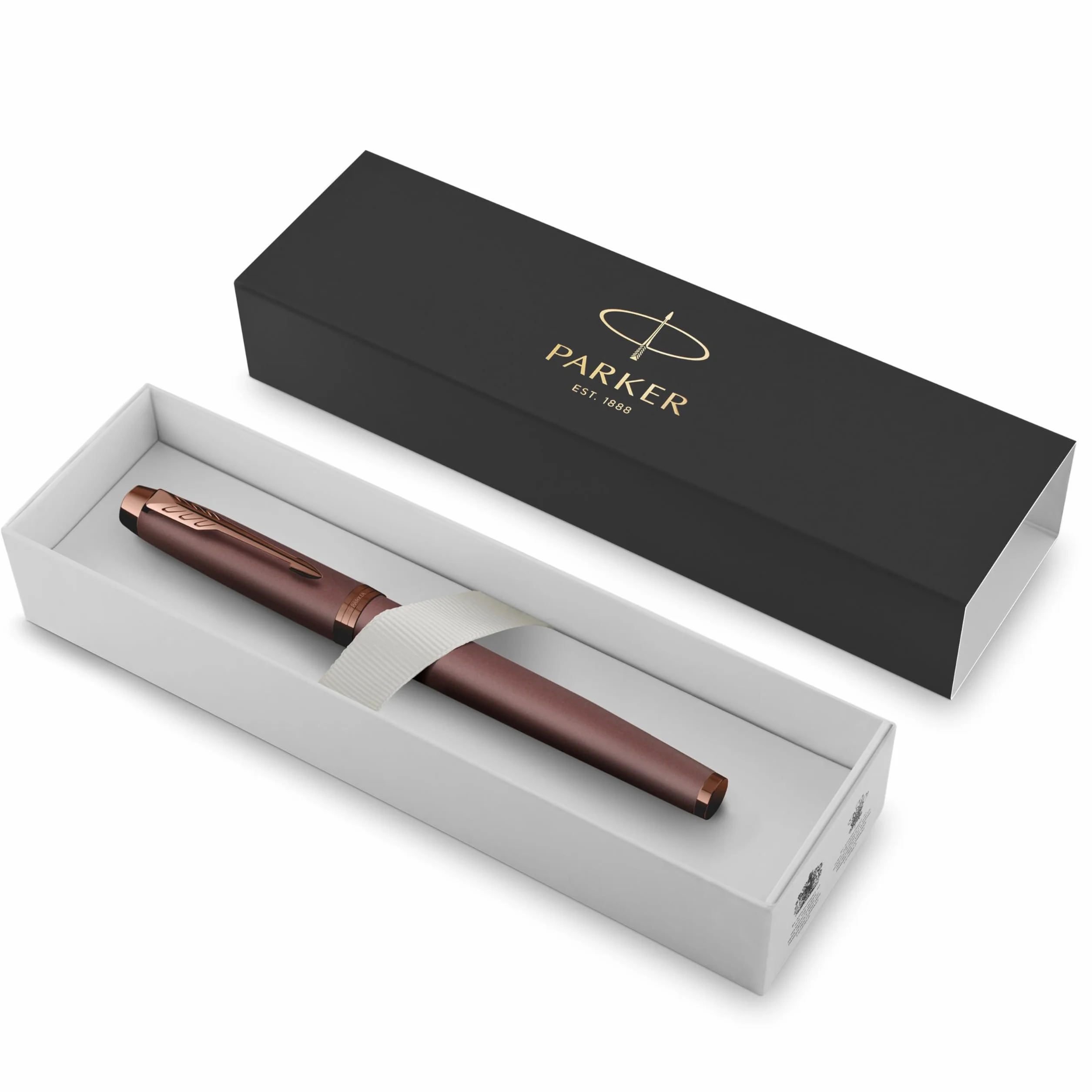 Parker IM monocromatica Penna stilografica | inchiostro blu | finitura e puntale bordeaux | punta media | confezione regalo