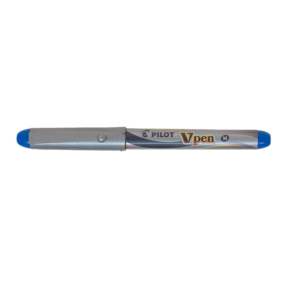 PILOT Set di 6 penne stilografiche usa e getta V-Pen SILVER a punta media blu