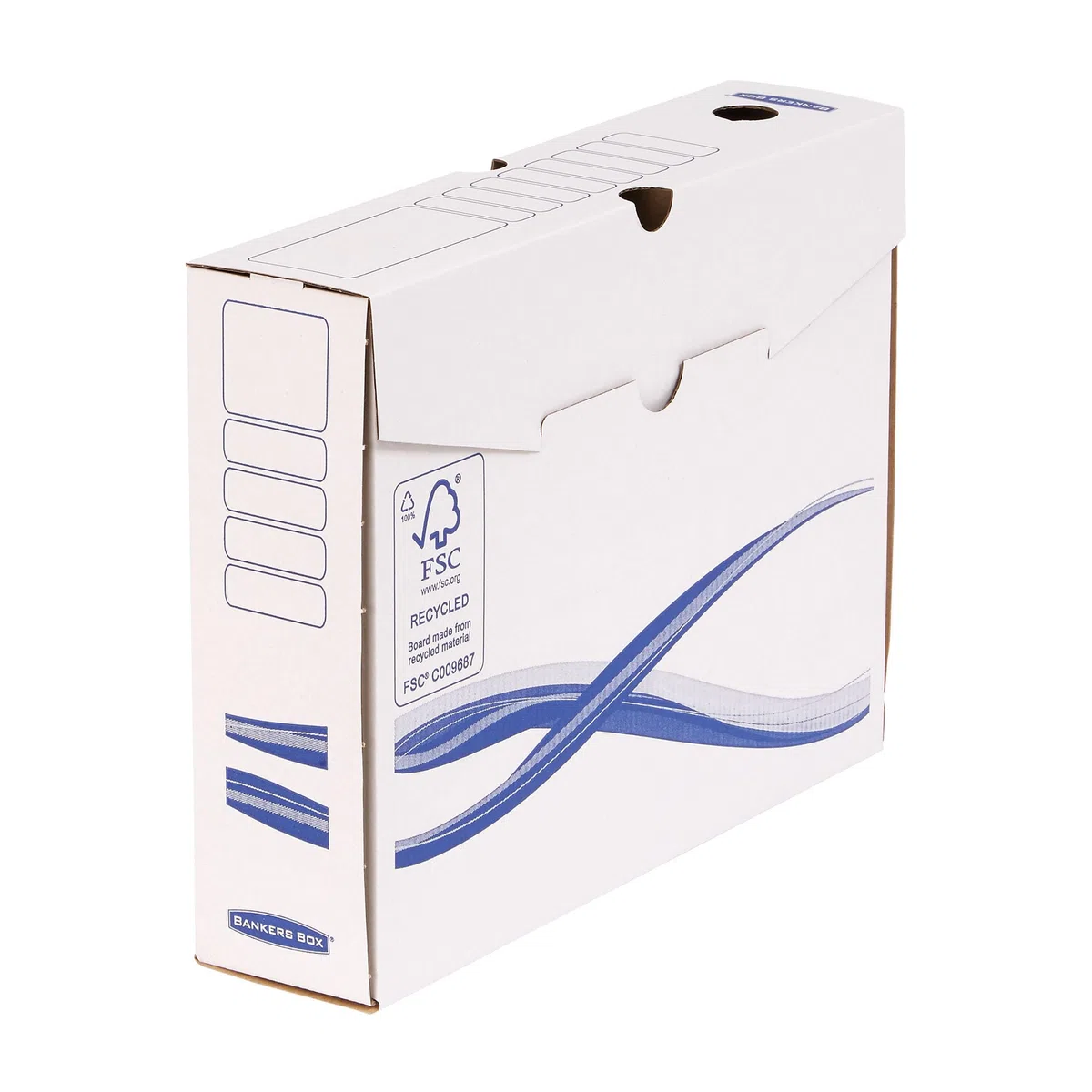 Bankers Box 4460102 Scatola Archivio A4 Basic, Dorso 80 mm, FSC, Confezione da 25 Pezzi