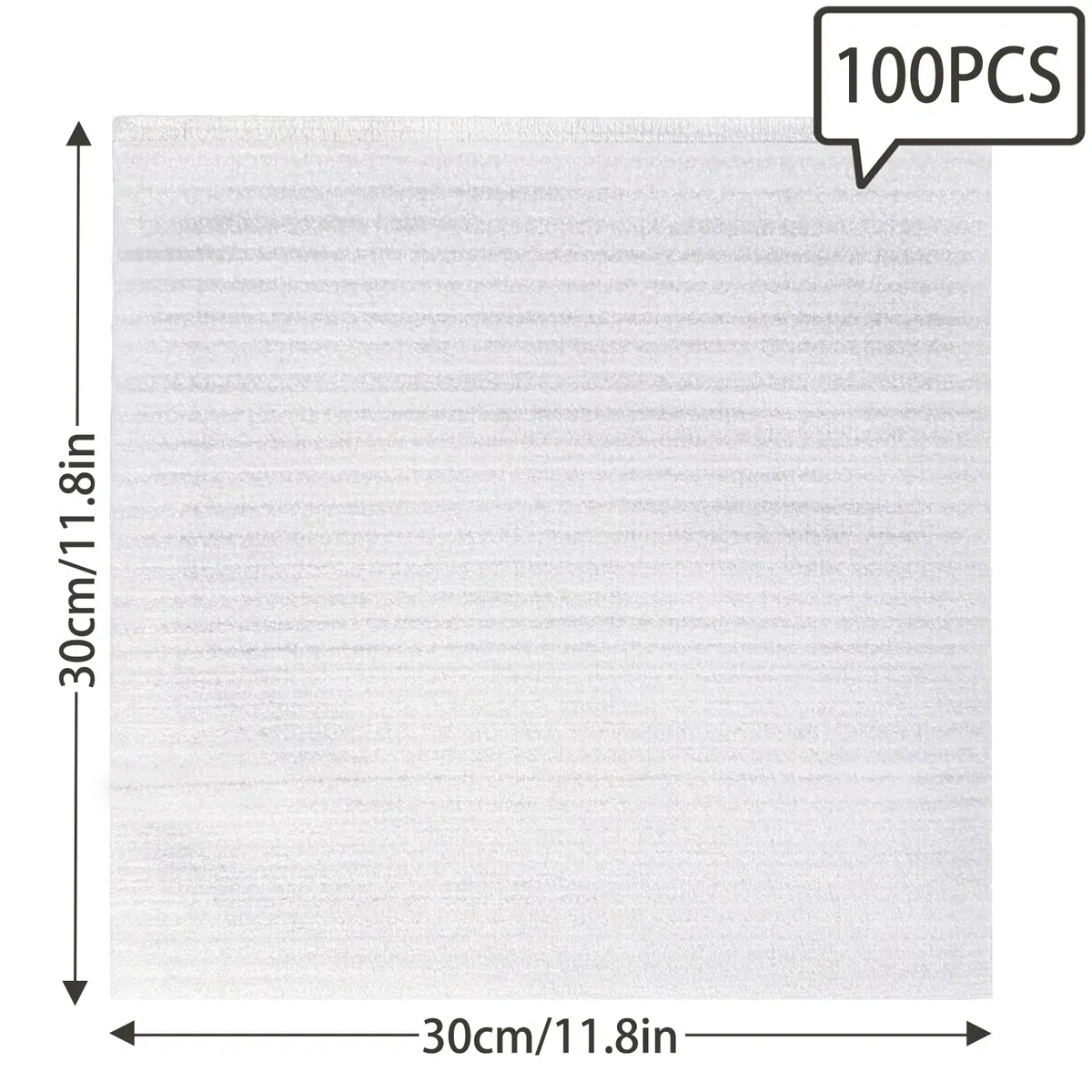 100 Pezzi Fogli Schiuma, 12'' x 12'' Fogli in Schiuma per Imballaggio Piatti e Bcchieri, Packing Material Mobile per Trasloco e Spedizione di Oggetti Fragili