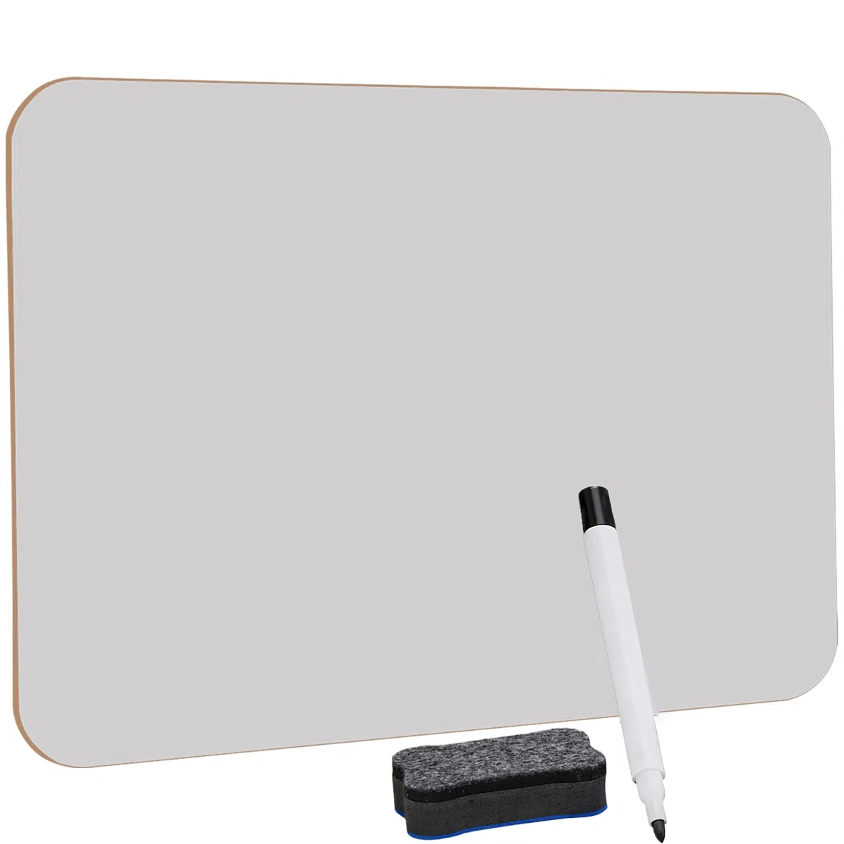 Hisredsun Mini lavagna bianca cancellabile a secco, 20 x 30 cm, doppia faccia, con penne e gomme, durevole lavagna bianca portatile per studenti, aula, casa e ufficio (1)