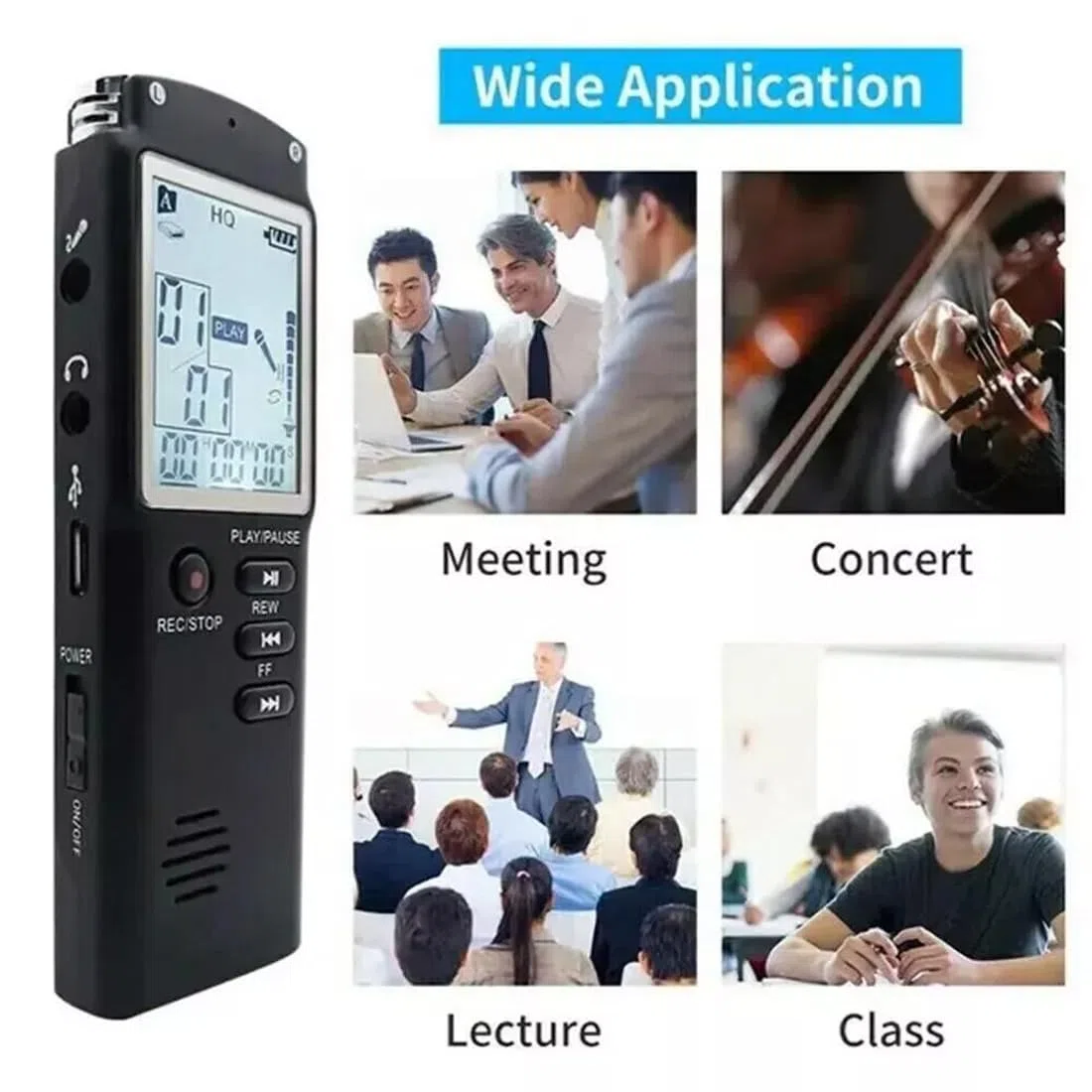Ghost Hunting EVP, registratore vocale digitale da 8 GB, attrezzatura paranormale, registratore vocale digitale, mini spia professionale dittafono registrazione audio con WAV, lettore MP3