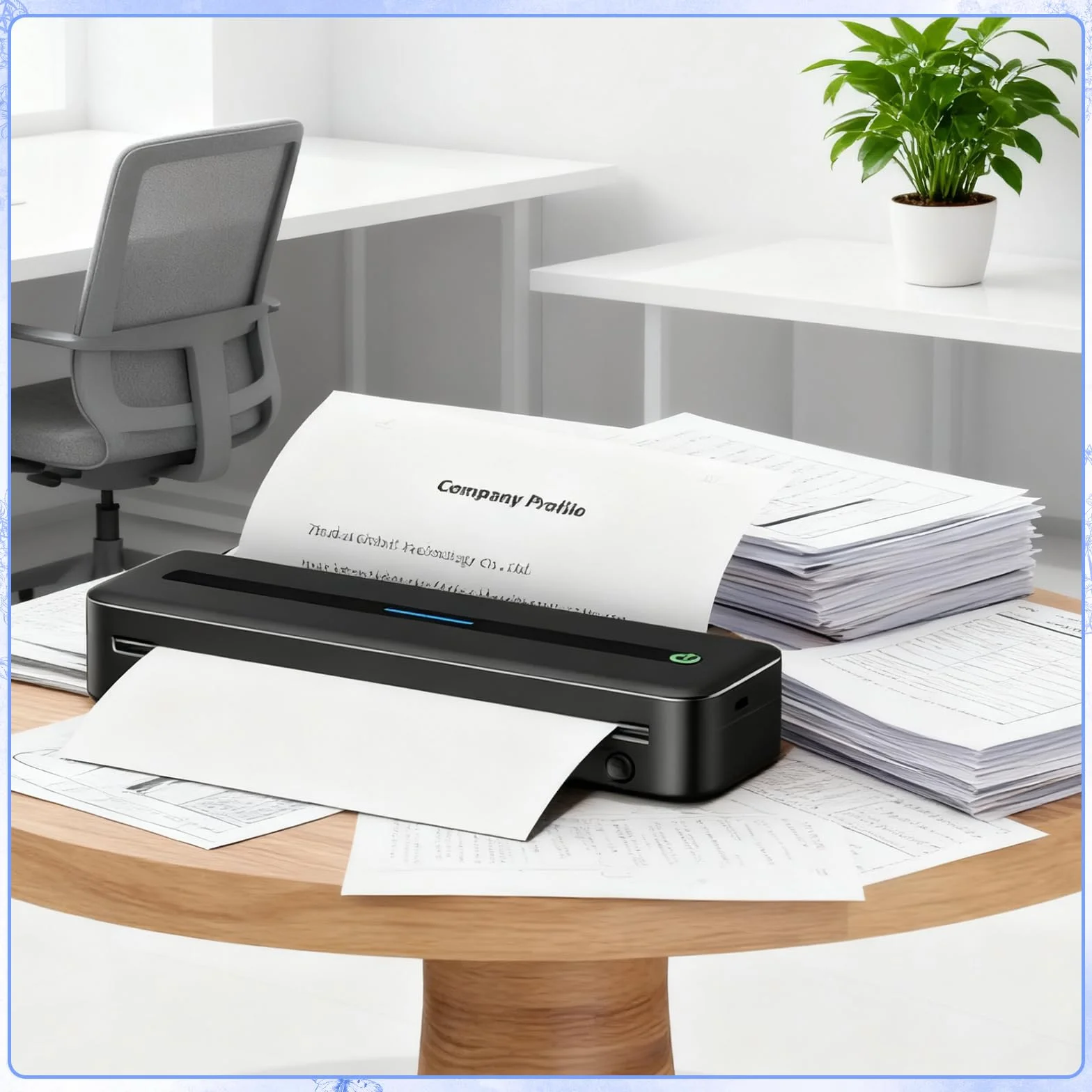 Carta termica A4, 100 fogli di carta termica per stampanti, ad asciugatura rapida, compatibile con stampanti termiche A4 per file documenti, foto
