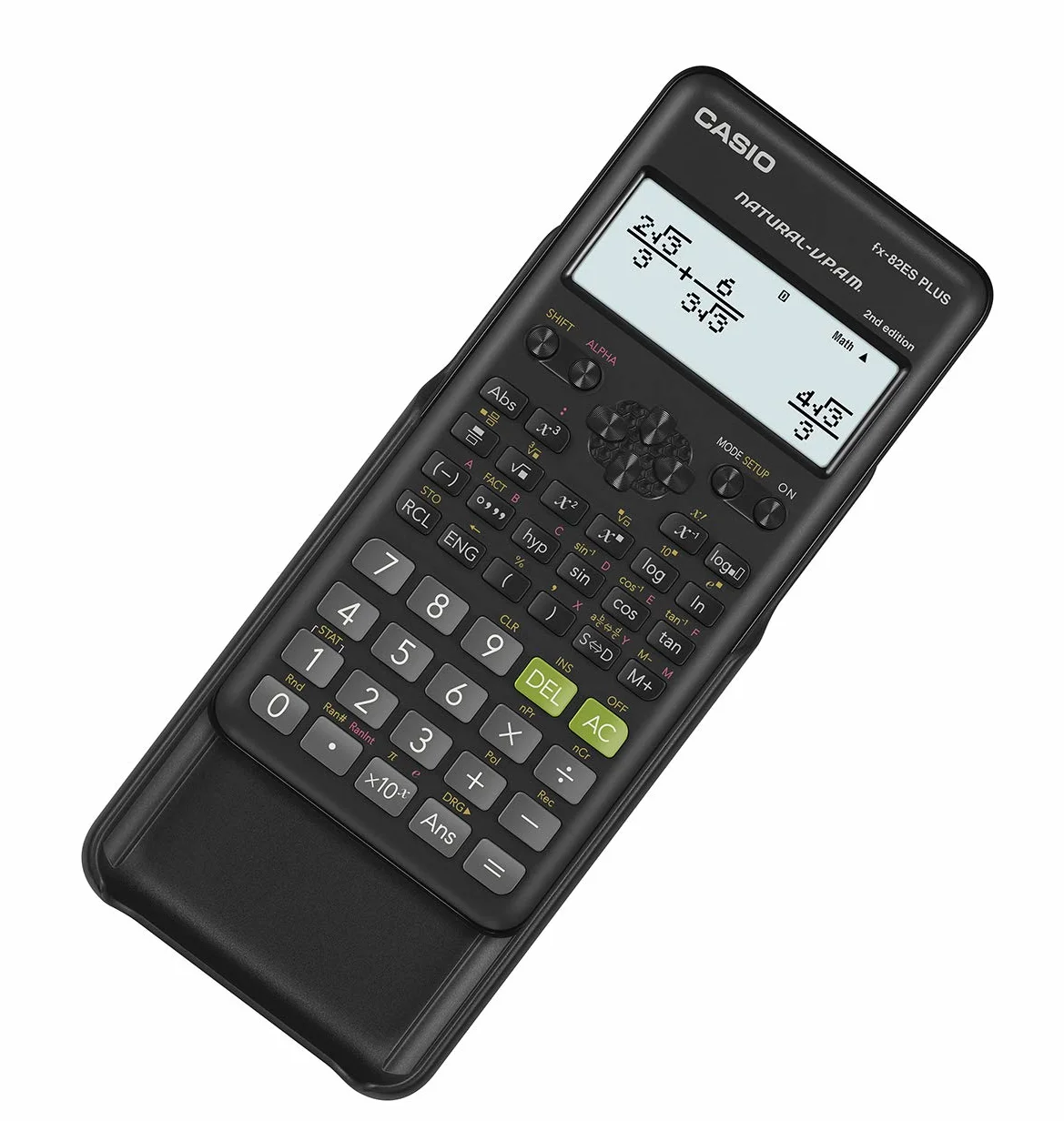 Casio - FX-82ES PLUS-2 - Calcolatrice scientifica, 252 funzioni, 11 x 77 x 162 mm, colore nero