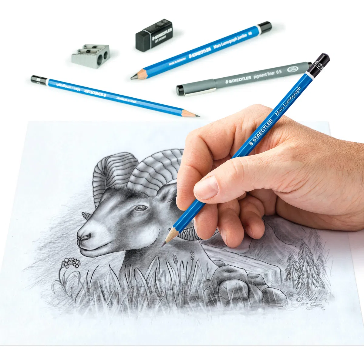 STAEDTLER 100 - Multi - Blu - Grigio - 7 Pezzo(i)
