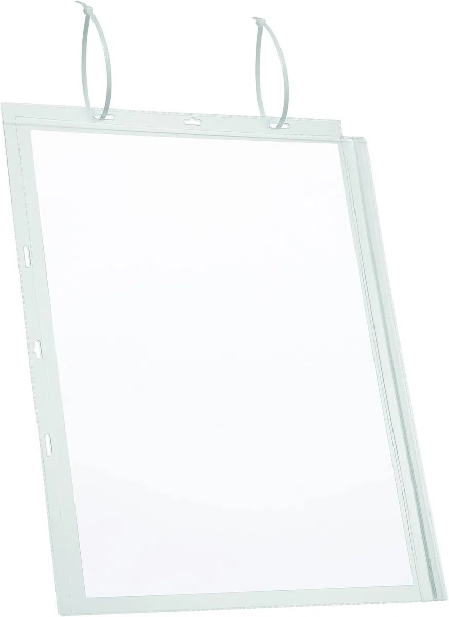 Durable 502819 - Buste Impermeabili con Fascette f.to A3, Busta 5 Pezzi, Trasparente