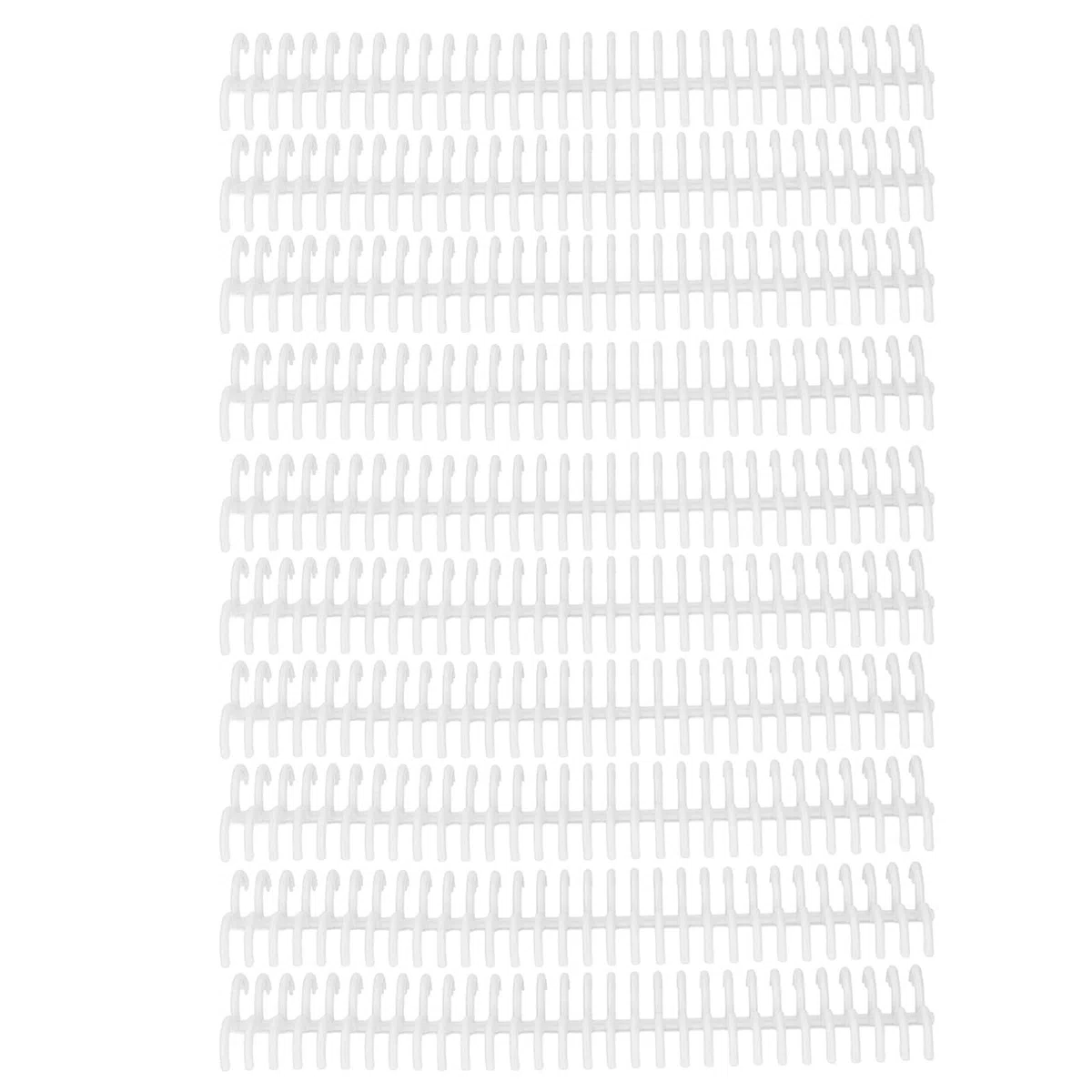 10 Pezzi Spine per Rilegatura a Pettine,22mm 30 Fori Pettine per Rilegatura in Plastica per Rilegatura a Fogli Sfusi 180 Fogli di Capacità per Libri di Cancelleria Ad Anello per Album di Diari
