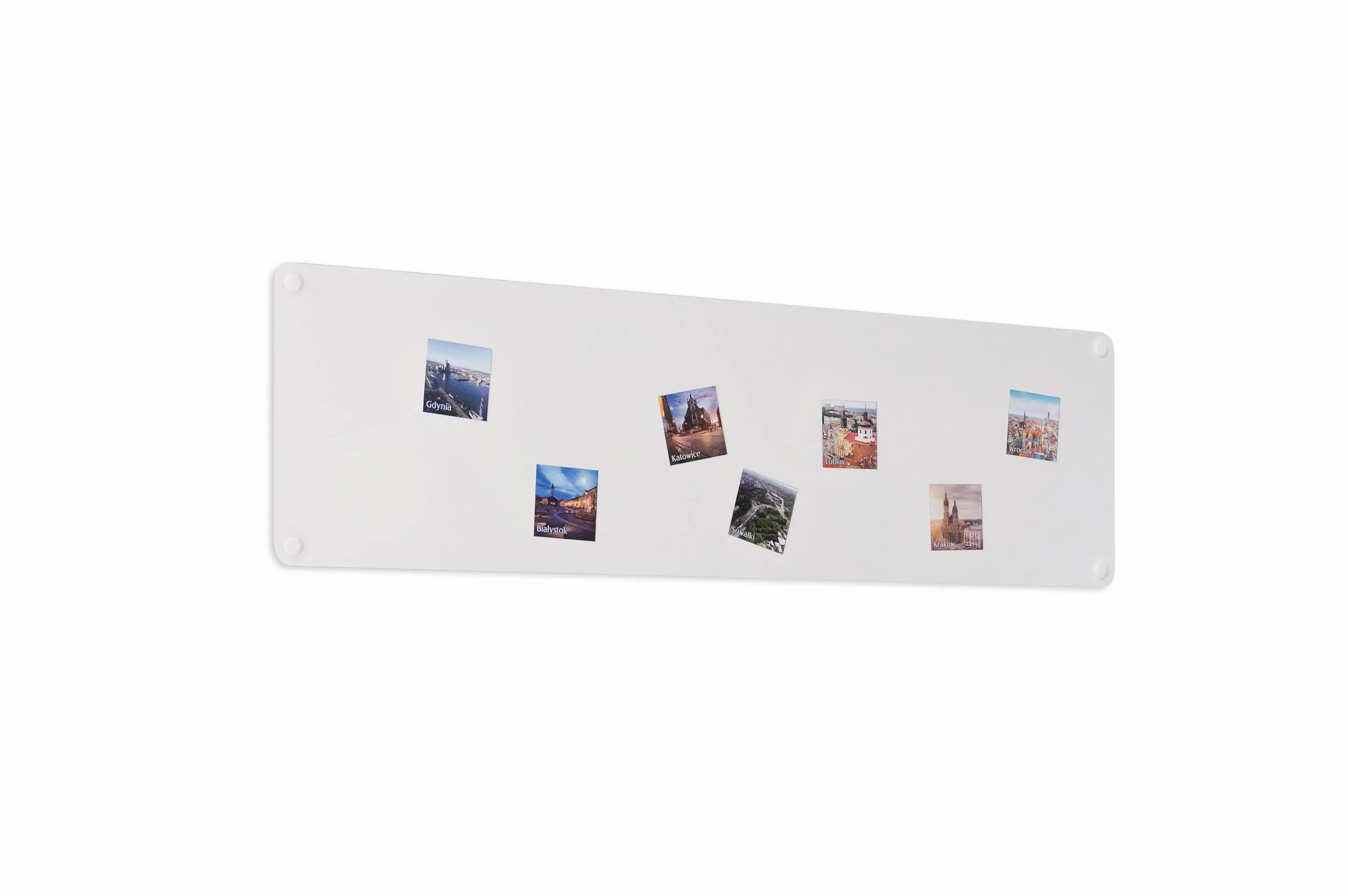 Lavagna Magnetica da Parete in Acciaio Bianca 80x22 cm, White Memo-Board, Pannello Magnetico per Calamite, Lavagna da Cucina, Ufficio, Camera dei Bambini