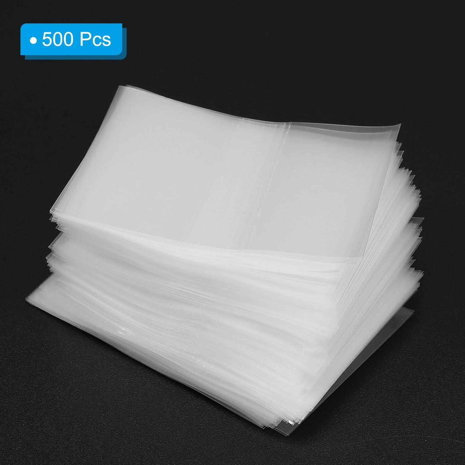 PATIKIL 65x60mm Fascette Termorestringenti Perforate in PVC, 500pz Pellicola termoretraibile per Bottiglie Barattoli Lattine Scatole Adatte per Diametro Tappo 1,22 a 1,5", Trasparenti