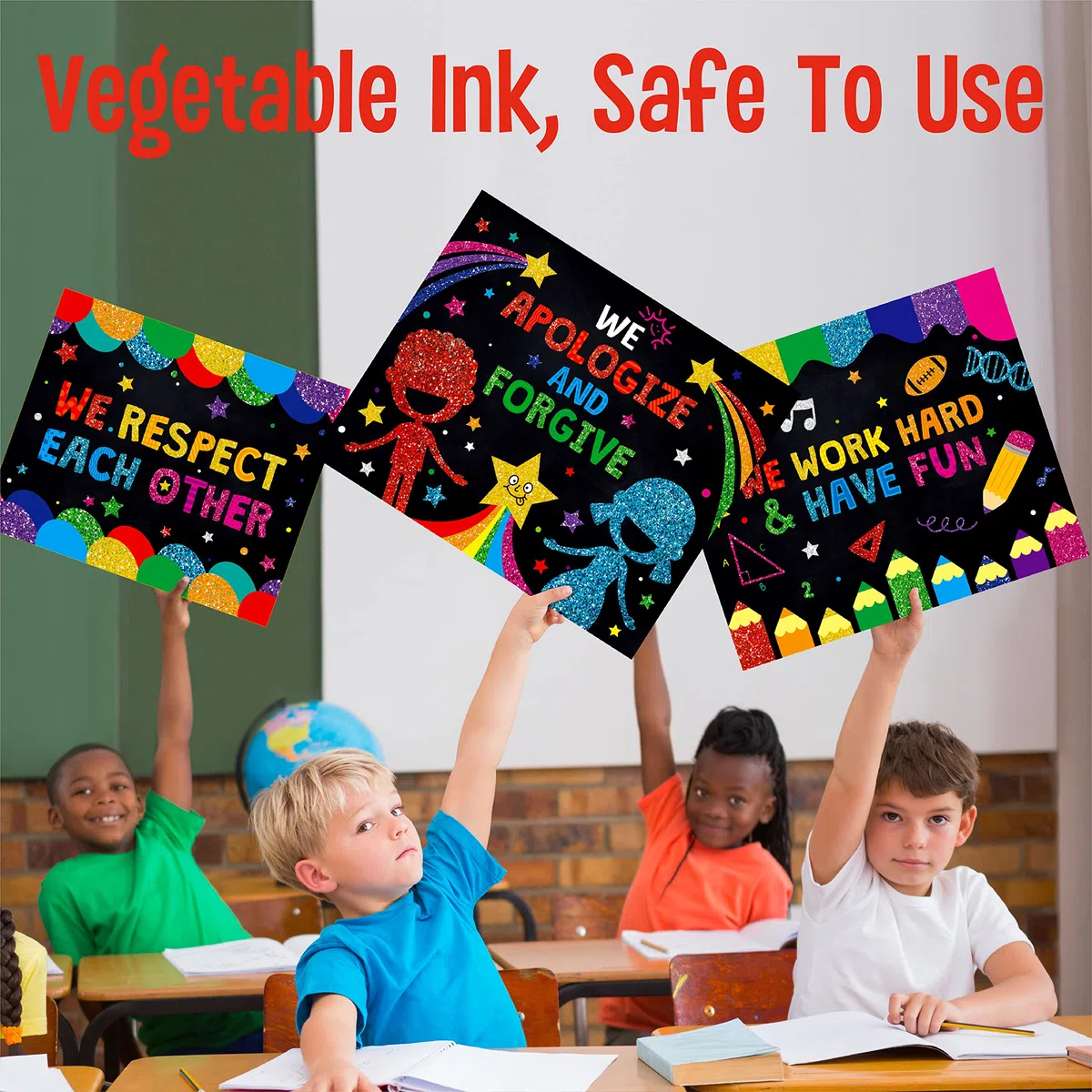 SpriteGru 10 Pezzi Poster per Scuola Decorazione Motivazionale We Are Better Banner Materna Primaria Media Superiore (30cm x 25cm)