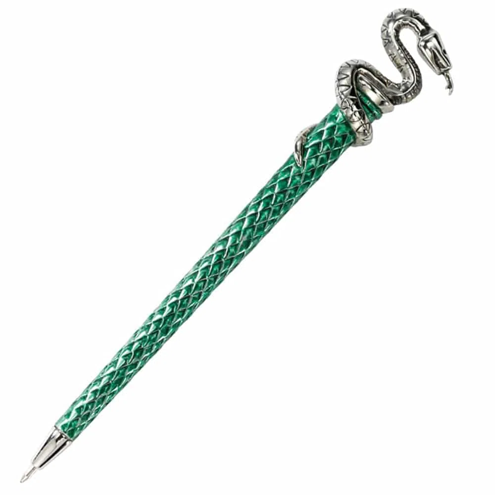 The Noble Collection Penna Serpeverde placcata argento