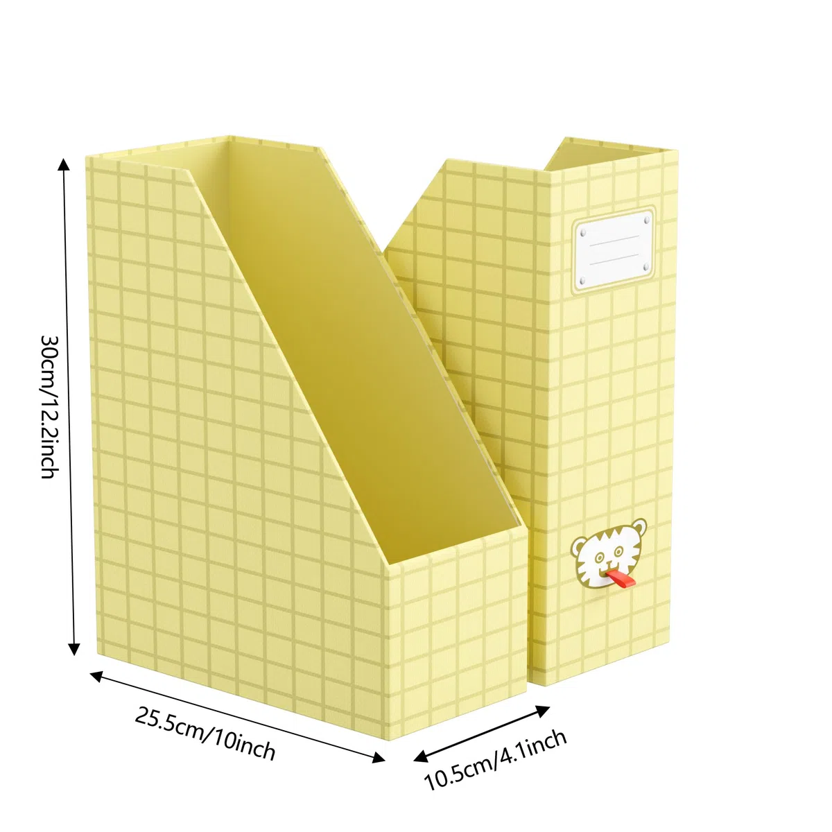 JiaWei Portariviste 4 Pezzi, Fondo Robusto, Realizzato in Cartone Extra Robusto da 2150 g/m², Larghezza 10,5 cm, A4 Cartella stand-up, per casa, ufficio e scuola - Multicolore