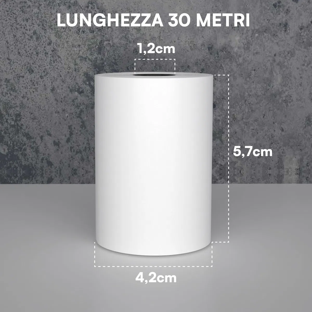 Rotoli Termici per Registratori di Cassa - 20 Rotolini di Carta Termica Omologata 57mm x 30m Universale di Alta Qualità con Diametro 42mm Senza BPA - Compatibili con Nexi Axerve Ingenico