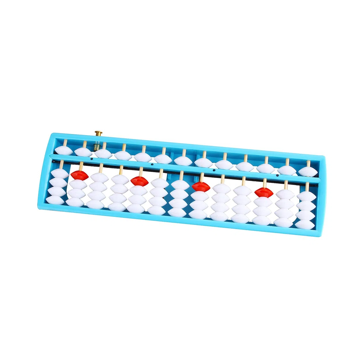 Larcele Perla Aritmetica Abaco conteggio con pulsante reset Forniture scolastiche per studenti13 colonna SP-02 (blu 1)