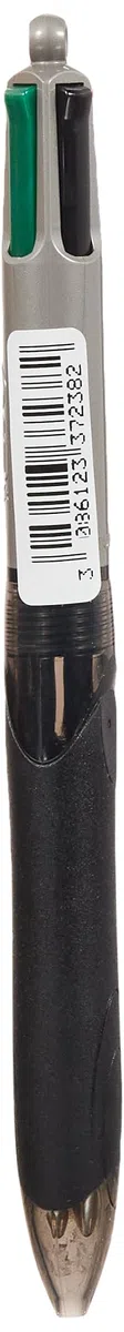 BIC 4Colori Grip Pro, Penna a Sfera a Scatto, Punta Media (1.0 mm), Confezione da 12, Fornitura per Cancelleria Ufficio