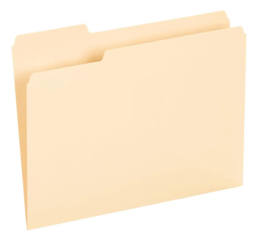 Pendaflex Cartelle di file, formato lettera, 8-1/2 "x 11", Classic Manila, 1/3-Cut Tabs in posizione sinistra, destra, centro, 100 per scatola (65213)