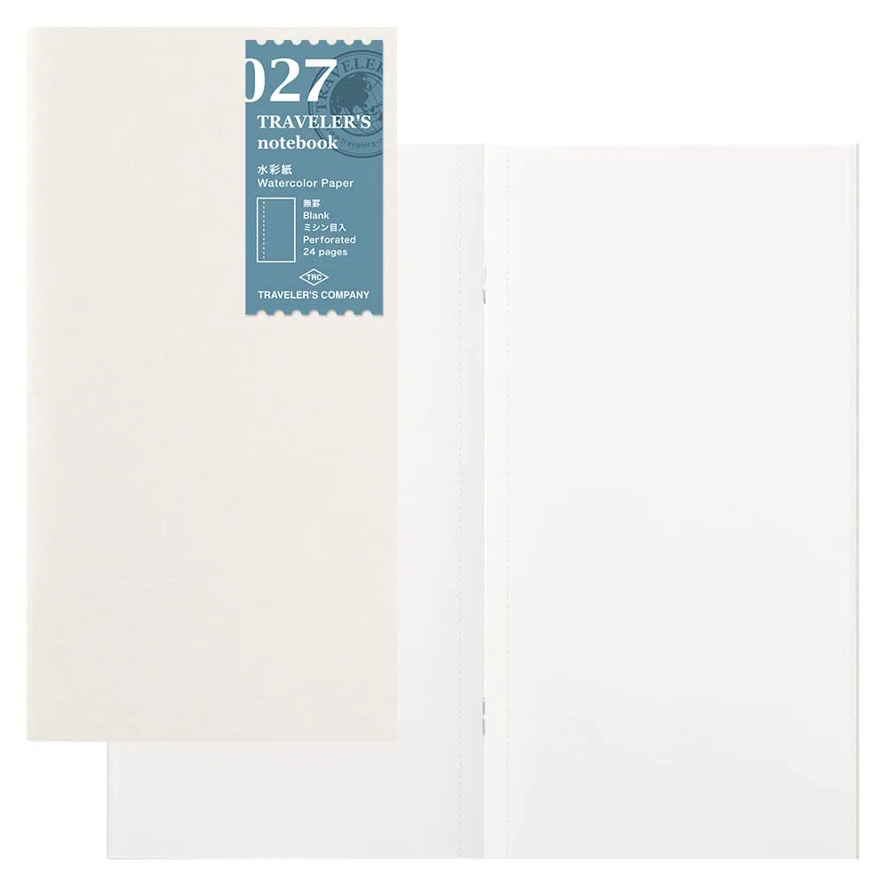 Watercolor Paper Notebook - Refill 027 per Traveler's Notebook Regular Size