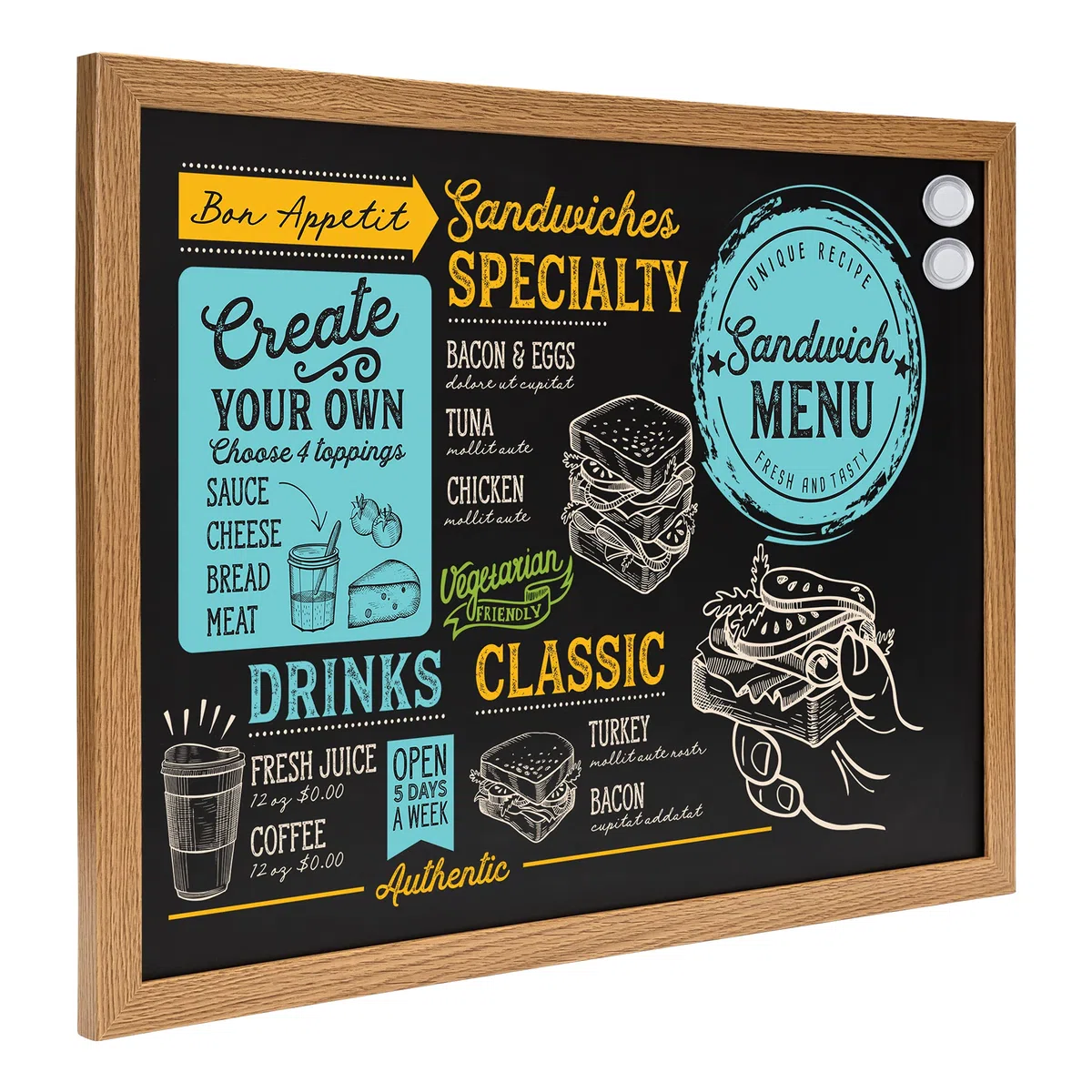 Amazon Basics Lavagna, 43 x 58,4 cm, Nera