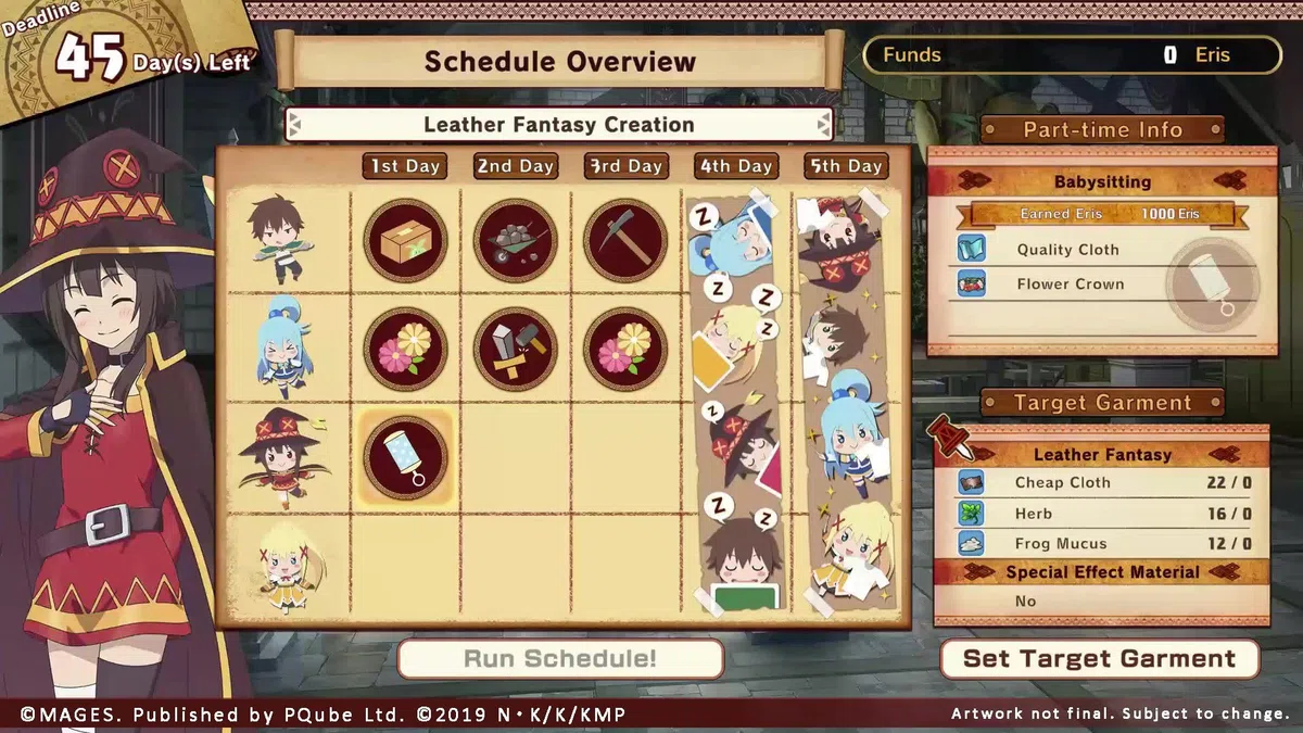KonoSuba: God's Blessing on this Wonderful World, Love For These Clothes Of Desire, Nintendo Switch