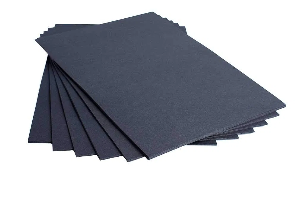 House of Card & Paper - Cartoncino formato A2, 210 g/mq, confezione da 25 fogli, colore: Nero