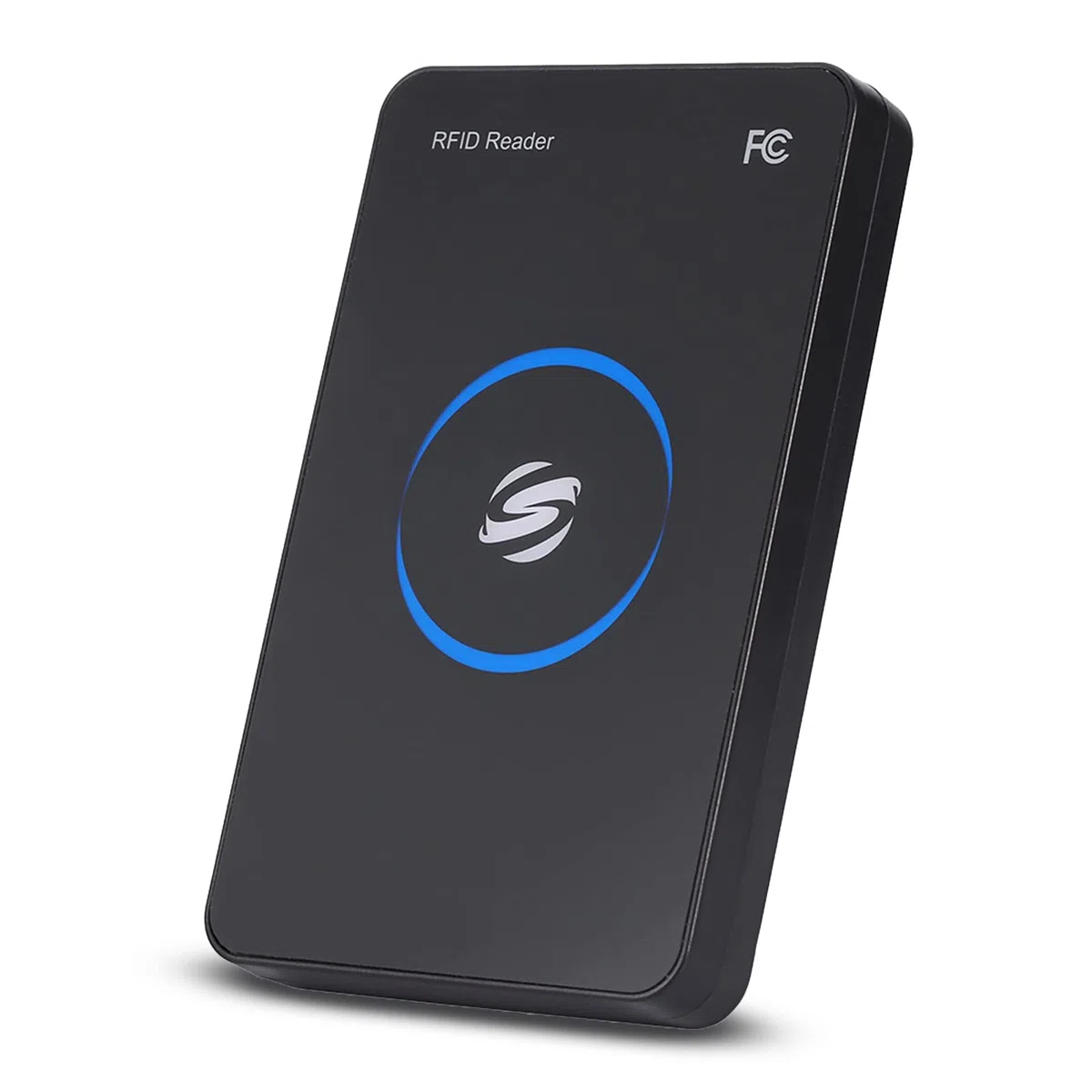 Zunate Lettore di Smart Card USB, Lettore di schede RFID HF - Smart Reader Senza - Lettore di schede IC, XP 7 Linux Android supportato, R80C, Nero